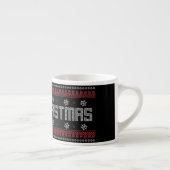 Funny Ugly Frohe Weihnachtsmuster Espressotasse (Rechts)