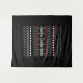 Funny Ugly Frohe Weihnachtsmuster Wandteppich (Vorderseite (Horizontal))
