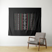 Funny Ugly Frohe Weihnachtsmuster Wandteppich (Beispiel (Horizontal))
