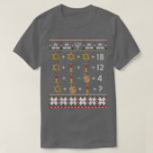 Funny Ugly Hanukkah Jüdischer Mathematiklehrer Mat T-Shirt (Design vorne)