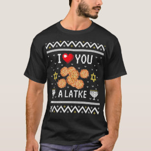 Funny Ugly Hanukkah Sweater Design I Liebe You a L T-Shirt