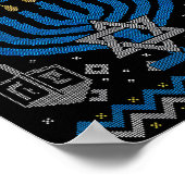 Funny Ugly Hanukkah Sweater Lets Get Lit Menorah J Poster (Ecke)