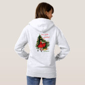 Funny Ugly Retro Weihnachtsschatz Gutes Mädchen Hoodie (Schwarz voll)