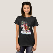 Funny Ugly Santa Riding Jack Russell Terrier Dog C T-Shirt (Vorne ganz)