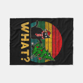 Funny Ugly Sweater Christmas Shirt Naughty Cat San Fleecedecke (Vorderseite (Horizontal))