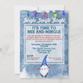 Funny Ugly Sweater Gnome Weihnachts-Party Einladung (Vorderseite)