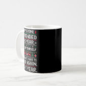 Funny Ugly Sweater To Everyone I Offended This Yea Kaffeetasse (Vorderseite Links)
