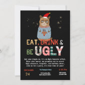 Funny Ugly Sweater Weihnachts-Party Einladung (Vorderseite)