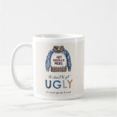 Funny Ugly Sweater Weihnachtsgeschenk Kaffeetasse (Links)