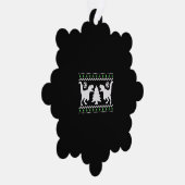 Funny Ugly T REX Christmas Ornament Karte (Rechts)