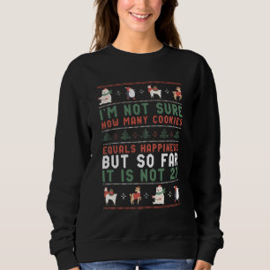Funny Ugly Weihnachten Sweater Cookies und Glück Sweatshirt