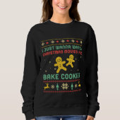 Funny Ugly Weihnachts Sweater Backkost Bäcker Sweatshirt (Vorderseite)
