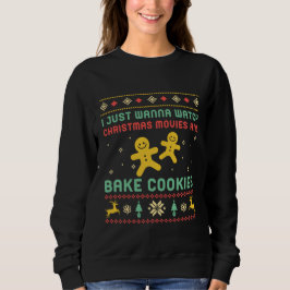 Funny Ugly Weihnachts Sweater Backkost Bäcker Sweatshirt