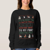 Funny Ugly Weihnachts Sweater Extravaganten Weihna Sweatshirt (Vorderseite)