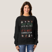 Funny Ugly Weihnachts Sweater Relax Wir sind alle Sweatshirt (Vorne ganz)