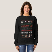 Funny Ugly Weihnachtskrüger auf der schmutzigen Li Sweatshirt (Vorne ganz)
