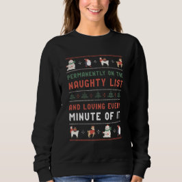 Funny Ugly Weihnachtskrüger auf der schmutzigen Li Sweatshirt