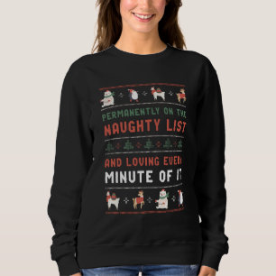 Funny Ugly Weihnachtskrüger auf der schmutzigen Li Sweatshirt