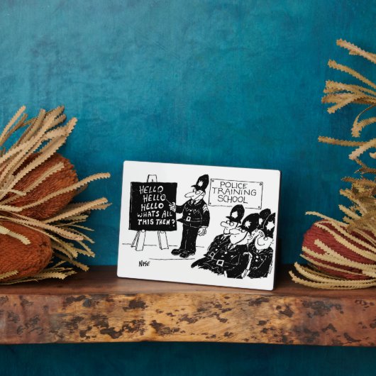 Funny UK Police Training School Fotoplatte (Seite)