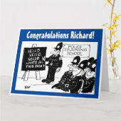 Funny UK Police Training School Grußkarte Karte (Gelbe Blume)