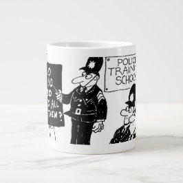 Funny UK Police Training School Jumbo-Tasse