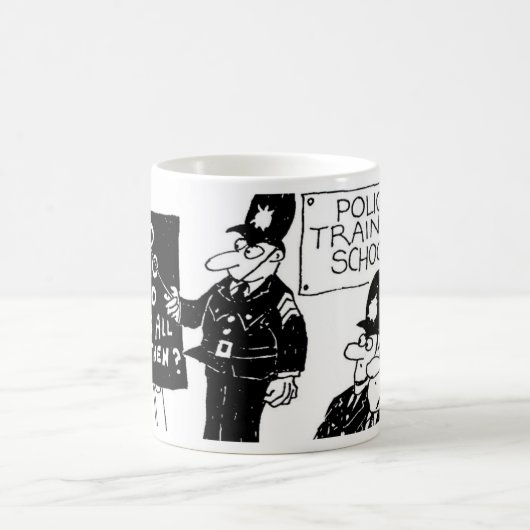 Funny UK Police Training School Kaffeetasse (Mittel)