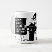 Funny UK Police Training School Kaffeetasse (Vorderseite Links)