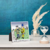 Funny UK Traffic Police Cartoon Fotoplatte (InSitu)