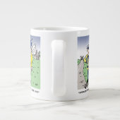 Funny UK Traffic Police Cartoon Jumbo-Tasse (Rückseite)