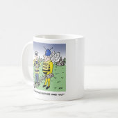 Funny UK Traffic Police Cartoon Kaffeetasse (Vorderseite Links)