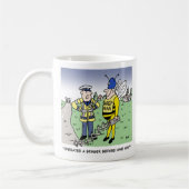Funny UK Traffic Police Cartoon Kaffeetasse (Links)