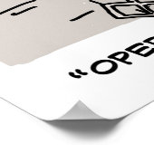 Funny UK Traffic Police Cartoon Poster (Ecke)