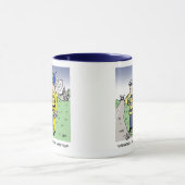 Funny UK Traffic Police Cartoon Tasse (Zentrum)