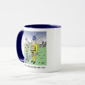 Funny UK Traffic Police Cartoon Tasse (Vorderseite Links)