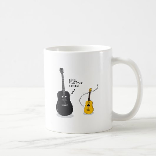Funny Uke, ich bin dein Vater!Kissen Kaffeetasse (Rechts)