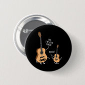 Funny Uke Ich bin dein Vater T Shirt Ukulele Gitar Button (Vorne & Hinten)