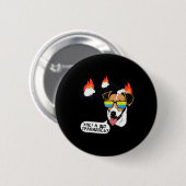 Funny Ukrainian Quote Patron Dog Bridge Flag Ukrai Button (Vorne & Hinten)