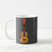 Funny Ukulele Christmas Graphics Lights Lover Play Kaffeetasse (Links)