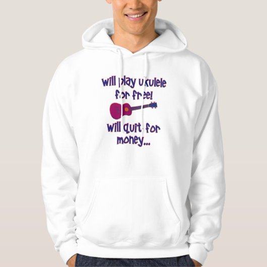 Funny Ukulele Hoodie (Vorderseite)