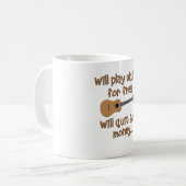 Funny Ukulele Kaffeetasse (Vorderseite Links)