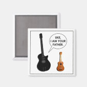 Funny Ukulele Magnet (Vorderseite/Rückseite)