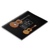 Funny Ukulele Player Guitar Music Spaß Notizblock (Linke Seite)