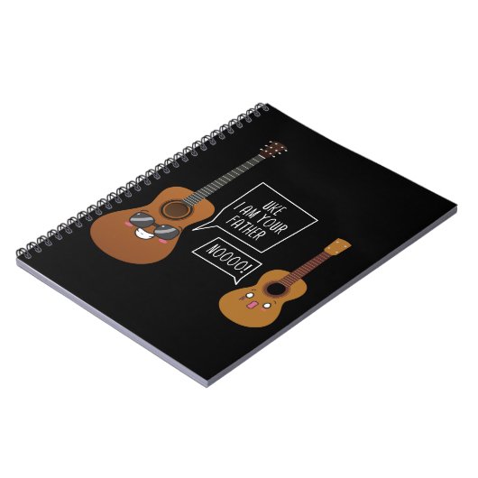 Funny Ukulele Player Guitar Music Spaß Notizblock (Linke Seite)