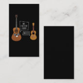 Funny Ukulele Player Guitar Music Spaß Visitenkarte (Vorne/Hinten)