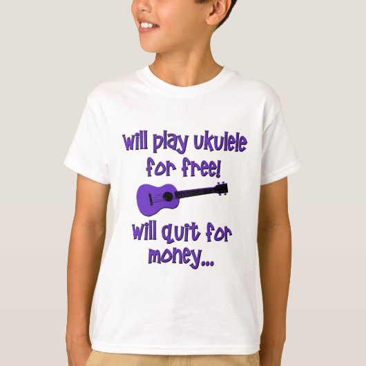 Funny Ukulele T-Shirt (Vorderseite)