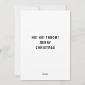 Funny Ultimate Frisbee Feiertagskarte (Rückseite)