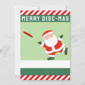 Funny Ultimate Frisbee Feiertagskarte (Vorderseite)