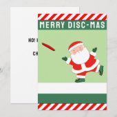 Funny Ultimate Frisbee Feiertagskarte (Vorne/Hinten)