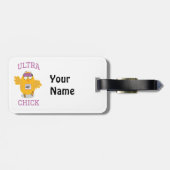 Funny Ultra Chick Runner Gepäckanhänger (Rückseite horizontal)