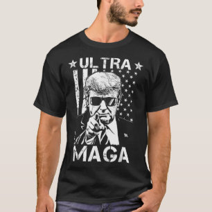 Funny Ultra Maga Vintage amerikanische Flagge Ultr T-Shirt